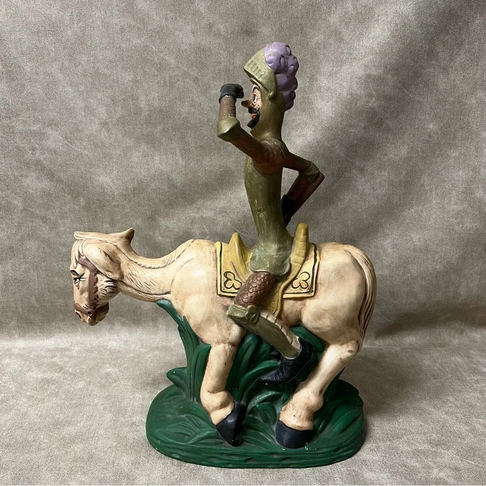 Don Quixote On the Quest Figurine - Ceramic Historical Literary Art statue
